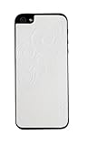 ZAGG LSWHTFLZL99 - Cover per Apple iPhone 5, in Pelle, Motivo in Rilievo, Colore: Bianco