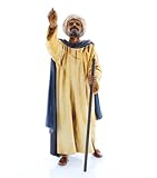 Moranduzzo Orientale in Cammino per Presepe da Cm 13 Scala 1:15 - Statuine Presepe Indistruttibili - Stile 700 , Pittura Rifinita a Mano, Prodotto Ufficiale, Made in Italy, Scultore M. Landi