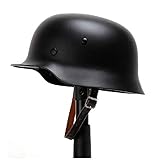 Koyheng Casco di Protezione WW2 German Elite Wh Army M35 M1935 Casco di Sicurezza World War 2 con Fodera in Pelle Stahlhelm