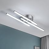 Comely Plafoniera LED Soffitto 18W, 3 Luce Lampada da Soffitto LED, Lampadario LED Soffitto Moderno 6500K Bianco Freddo 1680 Lumen per Cucina, Camera da Letto, Balcone, Corridoio