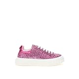 Casadei Fuchsia Elegance Leather Sneakers EU35/US5