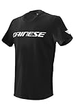 Dainese - T-Shirt, Maglietta Dainese Uomo a Maniche Corte, T-Shirt Adulto in 100% Cotone con Logo Dainese, Morbida e Fresca, Maglia Moto in Stile Classico, Stampa Durevole, Nero/Bianco