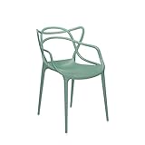 Kartell Masters, Set 2 sedie, Impilabile, Verde salvia