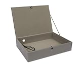 OSCO GRYPUBF1 Faux Leather Box File - Grey