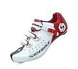 Scarpe Ciclismo per Bici da Strada Traspirante Scarpe Bici Spinning Uomo/Donna - Bianco 43 EU