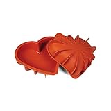 Silikomart Sft211 Cuore Stampi, Silicone, Terracotta