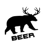 Bear Deer Beer XL 0248 (Nero) // Adesivo OEM JDM Style Vinyl Transfer