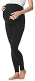 Be Mammy Leggings Premaman Lunghi BE20-230 (Nero, XXL)