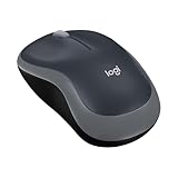 Logitech M185 Mouse Wireless, 2,4 GHz con Mini Ricevitore USB, Durata Batteria di 12 Mesi, Tracciamento Ottico 1000 DPI, Ambidestro, Compatibile con PC, Mac, Laptop - Grigio