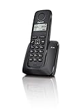 Gigaset A116 - telefono DECT cordless - con ampio display illuminato - 12 ore di conversazione e 130 ore di standby - rubrica con fino a 50 voci, nero