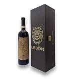 Cassetta in legno BAROLO DOCG 2019 Lebōn 0,75 l Vino Rosso - pregiata etichetta in sughero, cassa in legno con logo - idea regalo