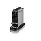 Nespresso De Longhi CitiZ Platinum EN220.T, caffettiera a capsule, macchina da caffè a capsule monodose, 4 misure di tazza, 19 bar a pressione, 1260 W, Titan