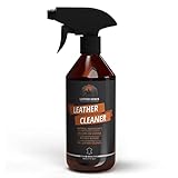 LeatherRanch Spray Pulizia Pelle - Detergente Pelle Naturale - Ideale Pulizia Scarpe Pelle, Divano in Pelle e Interni Auto in Pelle - Pulisce e Rinnova Volante in Pelle - Pulizia Interni Auto, 500 ml