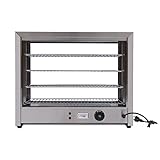 QUIOTUIR 4 Livelli Riscaldatore Piatto Elettrico Bagno Maria Elettrico 800 W Riscaldatore Piatto Elettrico Vetrina Riscaldante Commerciale per Pizza Riscaldatore Display Alimenti