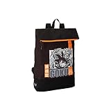 COMIX ANIME, Dragon Ball Z - Zaino Scuola e Free Time con Scomparto a Zip, Spallacci in Nastro e Zip Posteriore, Tasca Interna + Patta Magnetica a Scomparsa - Zainetto per Regali Natale 32x46Hx12 cm