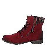 Rieker Rainbow Womens Casual Ankle Boots 38 EU Wine Suede