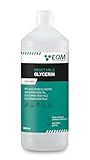 EQM | ECO-904 | Glicerina vegetale | 1 litro | Purezza 99,5% Glicerolo 100% Naturale | Idratante naturale per capelli e pelle | Ideale per saponi, shampoo, creme, ecc.