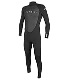 O Neill Reactor-2 3/2mm Back Zip Full Wetsuit, Muta Uomo, Nero/Nero, L