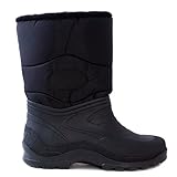 Toocool - Scarponi Uomo Donna Doposci Imbottiti Impermeabili Stivali Neve Caldi Unisex Sci [44,Nero]