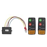 Aramox Wireless Winch Remote Control Kit Universale Verricello Controller 75ft Range 12V 24V Ad Alta Sensibilità Universale per Auto ATV Camion