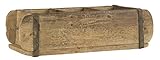 Scatola rustica in legno naturale, stampo per mattoni, con 3 scomparti di Ib Laursen