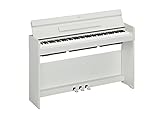 Yamaha ARIUS YDP-S35 Digital Piano - Pianoforte Digitale da Casa per Dilettanti, Design Moderno ed Elegante, Suonabilità Autentica del Pianoforte Acustico, Bianco