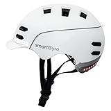 SMARTGYRO Smart-Helmet Bianco, L Unisex-Adulto, bianco, L