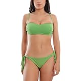 Toocool - Bikini Costume Fascia Brasiliana Moda Mare Donna B1557 DD[Verde,XS/38]