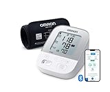 OMRON X4 Smart moniteur de tension artérielle Bluetooth– Tensiomètre bras, validé cliniquement, Tensiometre Bras avec détection des pulsation cardiaques irrégulières, mémoire 2 utilisateur 60 mesures