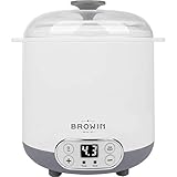 Browin 801013 Dispositivo Multifunzionale Formaggio e Yogurt con 1,5 L Termostato, Bianco, Grigio, Mittler