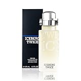 ICEBERG Twice Man – Eau de Toilette 125 ml, Profumo da Uomo dalle Note Fougère Aromatiche, Lussuoso Flacone in Vetro Trasparente, Design Art Deco