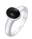 Kuzzoi Anello con sigillo da uomo con pietra di onice nero, argento sterling 925 lucido, anello in argento massiccio con pietre preziose, anello da uomo di misura 60-66, 0611260221, Acciaio