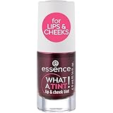 Essence WHAT A TINT! lip & cheek tint, evidenziatore n. 01 Kiss from a rosa, risultato immediato, duraturo, naturale, vegano, senza particelle di microplastica, senza nanoparticelle (4,9 ml)