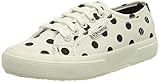 Superga 8033773994674, Sneaker, White-Black Dots, 40 EU