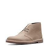 Clarks Bushacre 2, Scarpe Chukka Uomo, Tortora Distressed Suede, 42.5 EU Larga