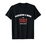 1962 Compleanno Viareggino Maglia Divertente Viareggio Maglietta