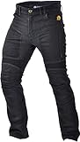 Trilobite Parado Regular Fit Pantaloni Moto, Jeans Moto da Uomo, Protezioni Ginocchia e Fianchi, Nero, Lunghi, 40