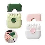 ChAusa 2 Pezzi Tagliacapelli 2 in 1, Split Ends Trimmer, Pettine Tagliacapelli Multifunzionale, Pettine Tagliacapelli a Doppia Faccia, per Tagliare e Acconciare i Capelli Sottili (Rosa+Verde)