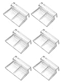 Clip per Coperchio in Vetro per Acquario,Clip in Vetro per Vasche di Pesce,Staffa per Coperchio per Acquario,Supporto per Acrilico per Acquario,Clip per Coperchio Universale Multifunzione,10mm,6 PCS