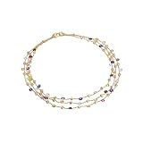 Generico Collana Girocollo con Perline Colorate, Oro e Argento Marco Bicego