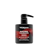 VITALCARE | Maschera Colorante Capelli, Ravvivante e Tonalizzante, Colore Rosso, Senza Ammoniaca, 300 ml