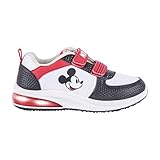 CERDÁ LIFE S LITTLE MOMENTS Scarpe Bambino con Luci Mickey Mouse con Velcro Risultando Comode e Resistenti al Tempo Stesso, Ginnastica, Grigio, 26 EU