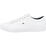 Tommy Hilfiger Sneakers con Suola Preformata Uomo Essential Leather Scarpe, Bianco (White), 43 EU