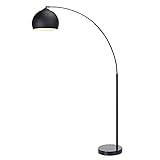 Versanora VN-L00013-EU Arquer Arc Lampada da Pavimento 50 W, Nero, 31 x 110 x 174 cm, ferro;plastic