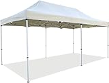 Gazebo Richiudibile Robusto Telescopico in Metallo a Fisarmonica 3x3 e 6x3 mt Pieghevole Trasporto Telaio esagonale telo Beige trasportabile, da giardino e mercato (6x3)