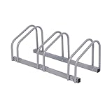 Wiltec Rastrelliera per 3 Biciclette 70x33x27 cm Acciaio zincato Porta Bici