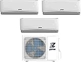 Climatizzatore Trial Split 9000 + 9000 + 12000 Btu A++/A+ Gas 32, Inverter/Pompa di calore - ZTRL9000+9000+12000