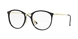 Ray-Ban 0RX7140 Montature, Nero (Shiny Black), 49 Unisex-Adulto