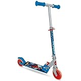 Mondo Toys - SPIDER-MAN MARVEL ALU SCOOTER Monopattino 2 ruote pieghevole in alluminio con pedana extra grip e manubrio regolabile per bambini