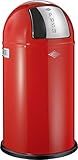 Wesco Pattumiera Pushboy 50 L Rosso